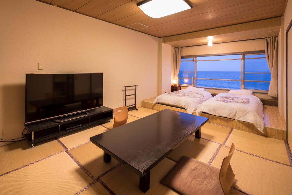 Inubosaki Kanko Hotel Tatami Room Tv Ocean View
