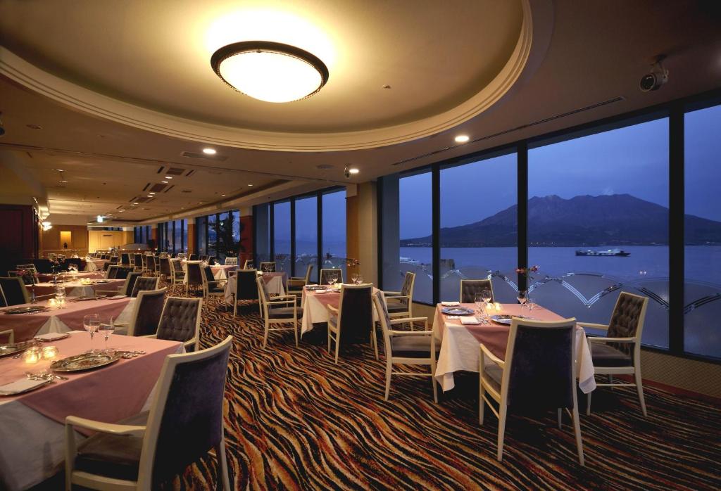 Kagoshima Sun Royal Hotel Dining Room Sea View