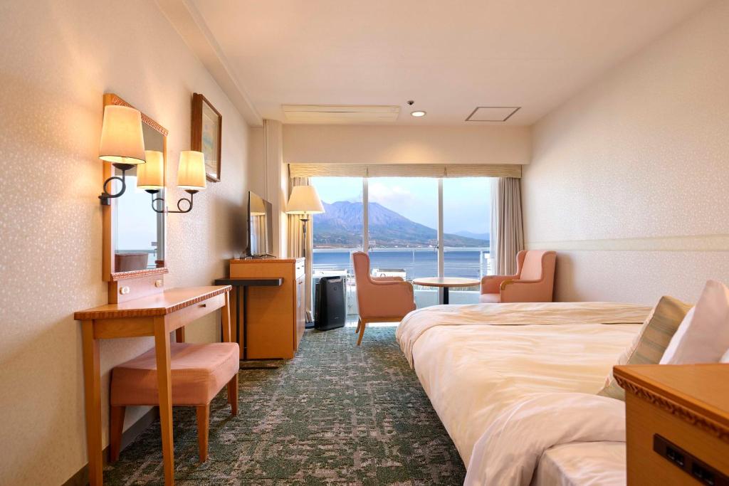 Kagoshima Sun Royal Hotel Room Mountain View