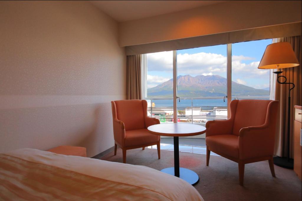 Kagoshima Sun Royal Hotel Room Mountain View