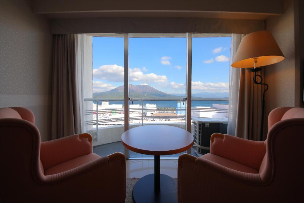 Kagoshima Sun Royal Hotel Room View Mountain