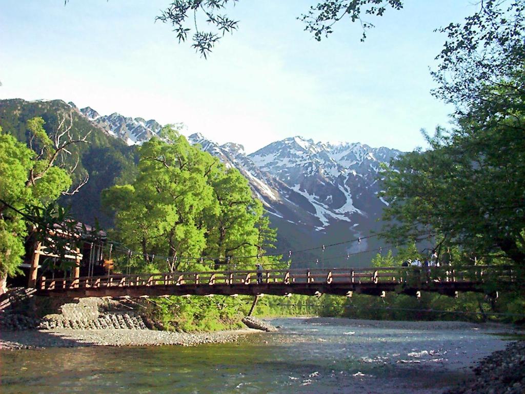 Kamikochi Nishi Itoya Mountain Lodge Bridge Mountain View
