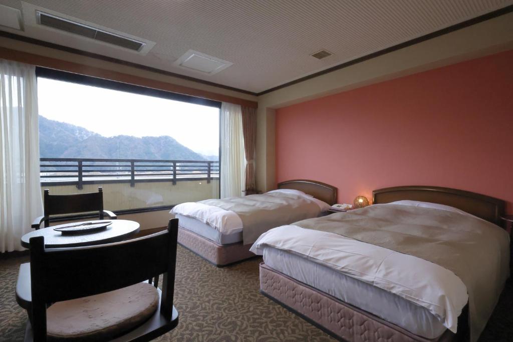 Kawaguchiyakinosaki Room Double Beds View