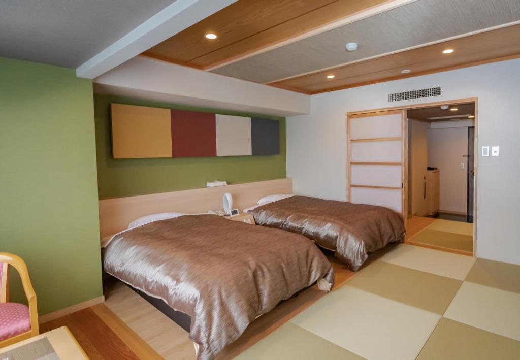 Kirishima Hotel Tatami Room Beds