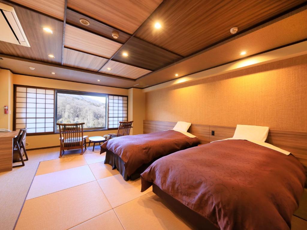 Kishigon Ryokan Tatami Room Beds