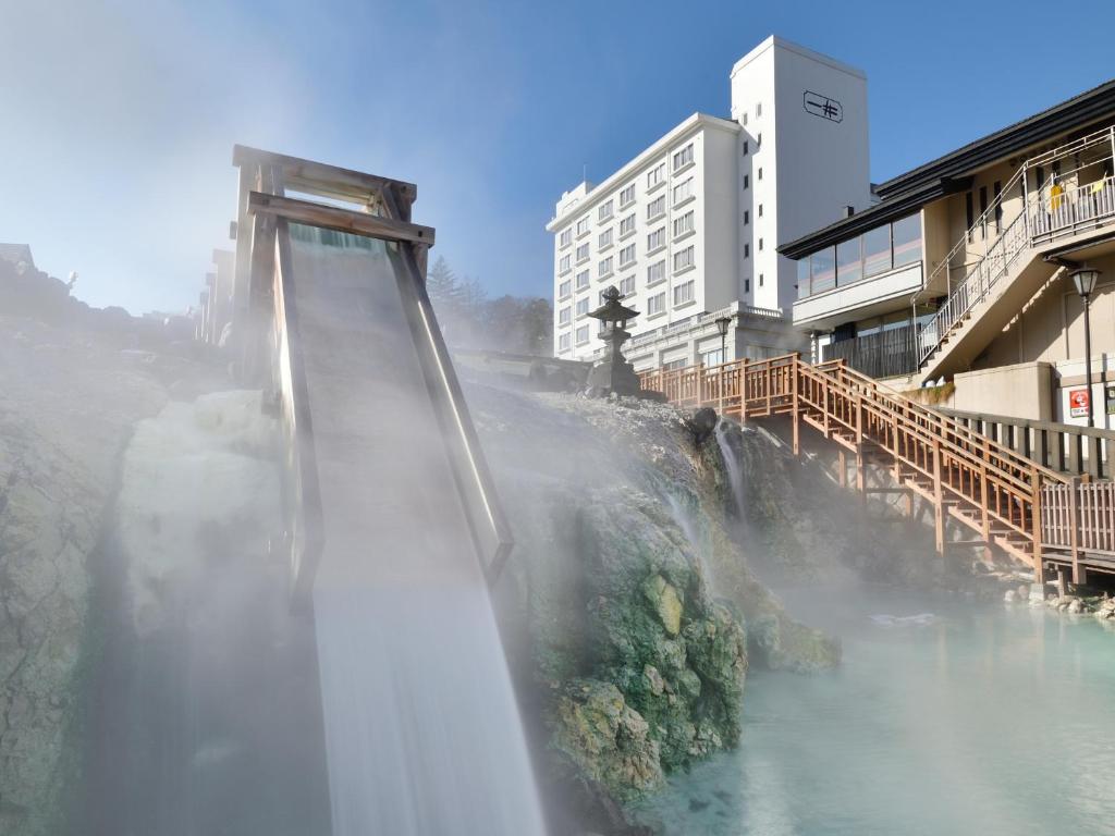Kusatsu Onsen Hotel Ichii Hot Spring View