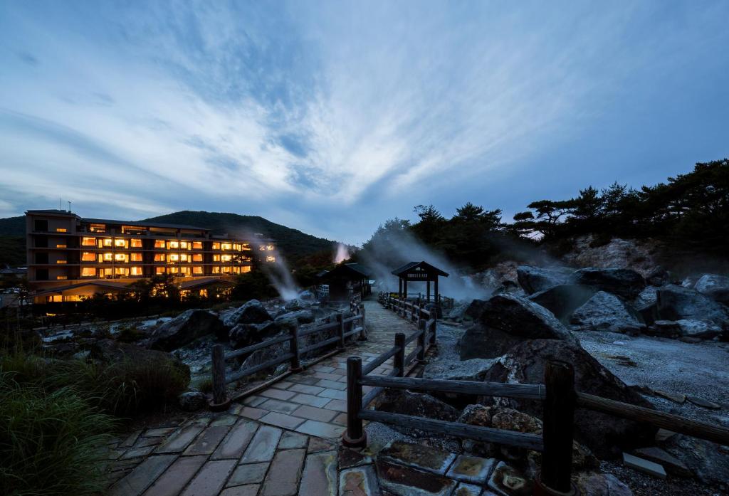 Kyushu Hotel Onsen Evening View