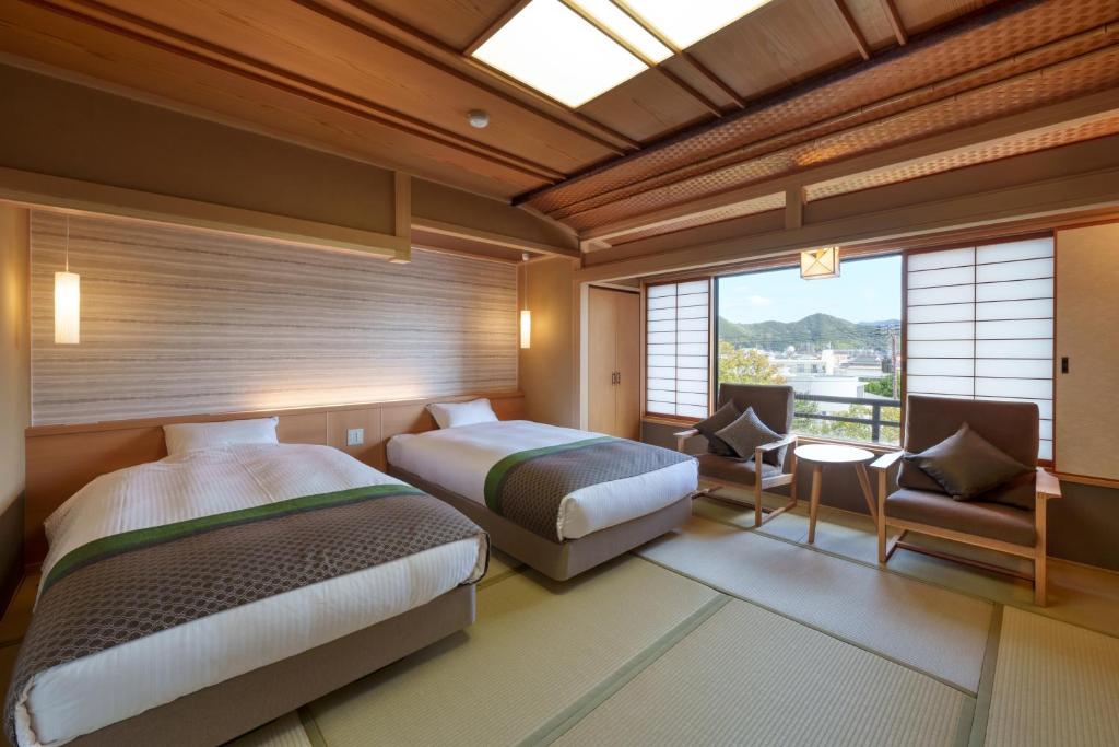 Matsudaya Hotel Tatami Room Beds View