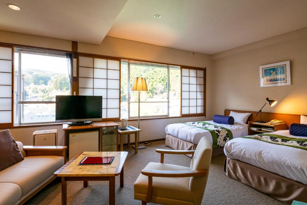Matsunoyu Tamatsukuri Twin Bed Room