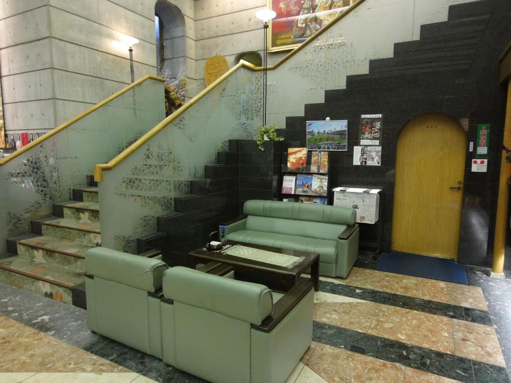 Miyajima Hotel Makoto Lobby Staircase