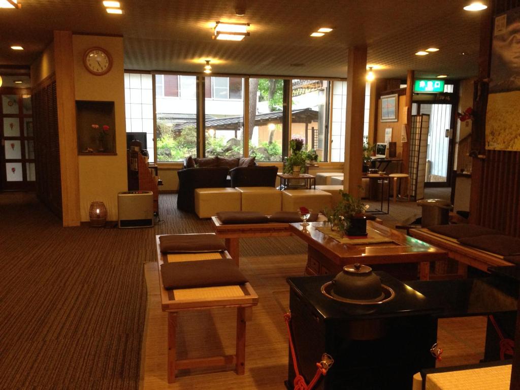 Myoko Mountain Hamlet Onsen Inn Kofukan Lobby Interior