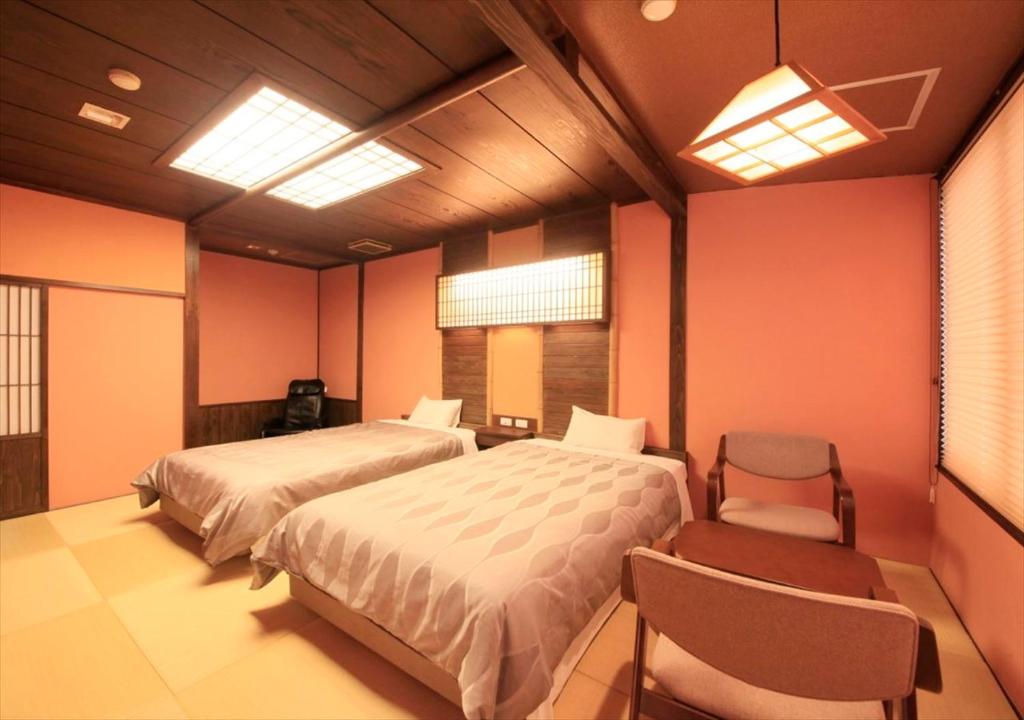 Saikatei Jidaiya Twin Bed Room