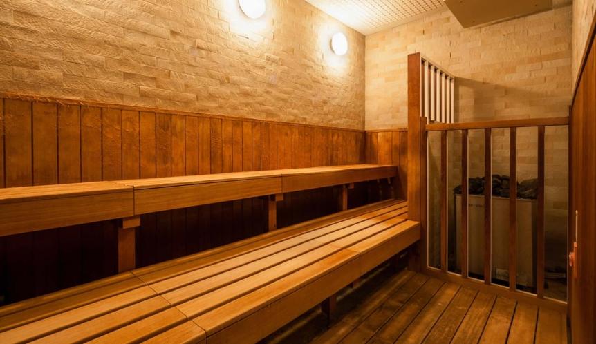 Yuda Onsen Yuuberu Hotel Matsumasa Sauna Room