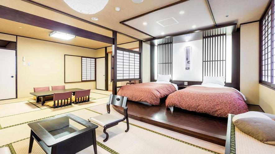 Yuda Onsen Yuuberu Hotel Matsumasa Tatami And Western Beds