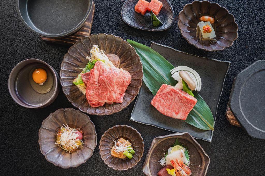 Kinosaki Onsen Shinzan Kaiseki Dishes