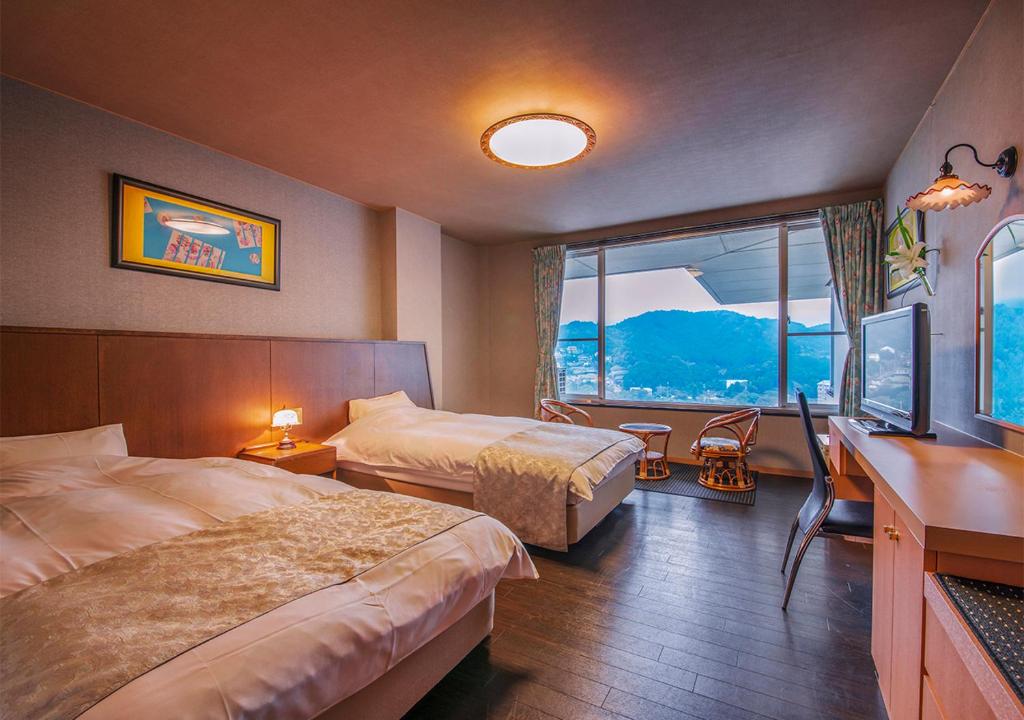 Ryokan Uminocho Twin Room View