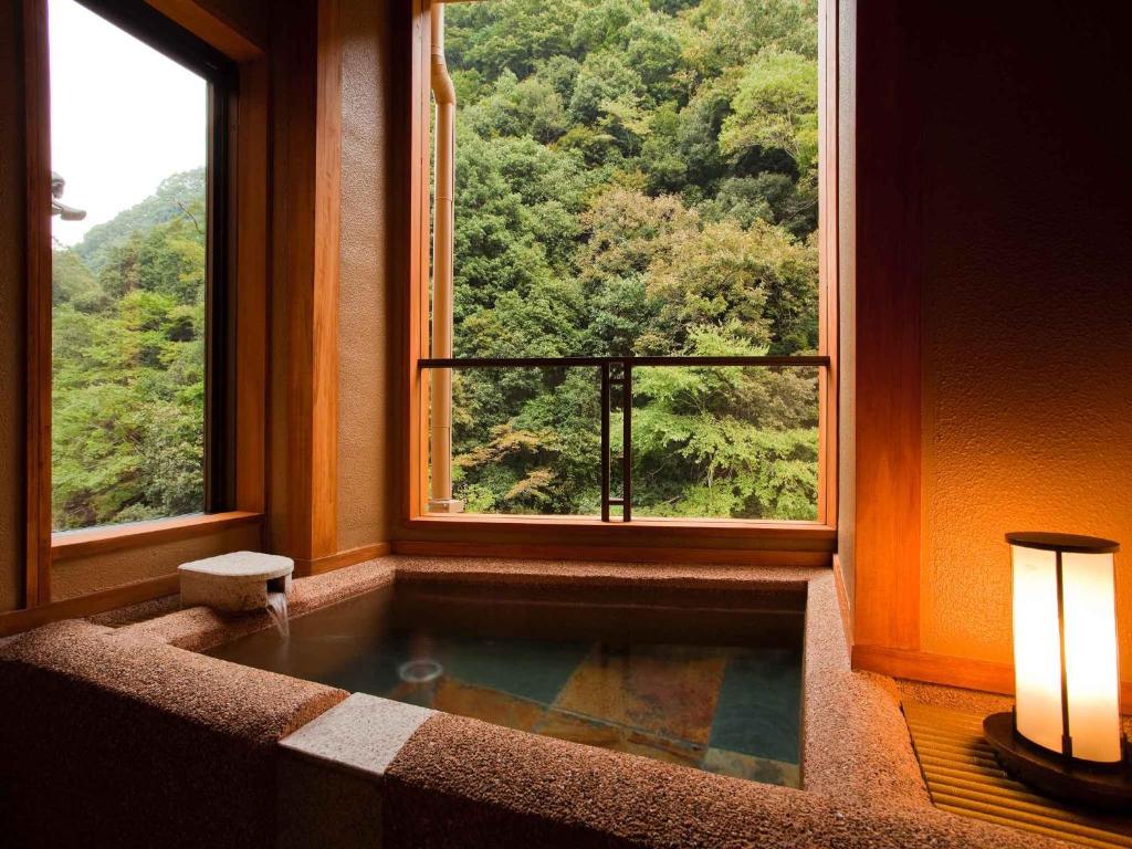 Sansuikan Onsen Bath Window View