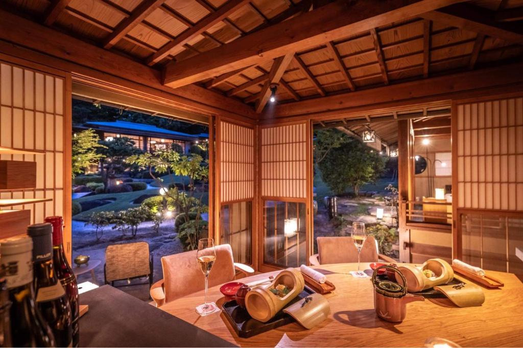 Sekitei Dining Room Garden View