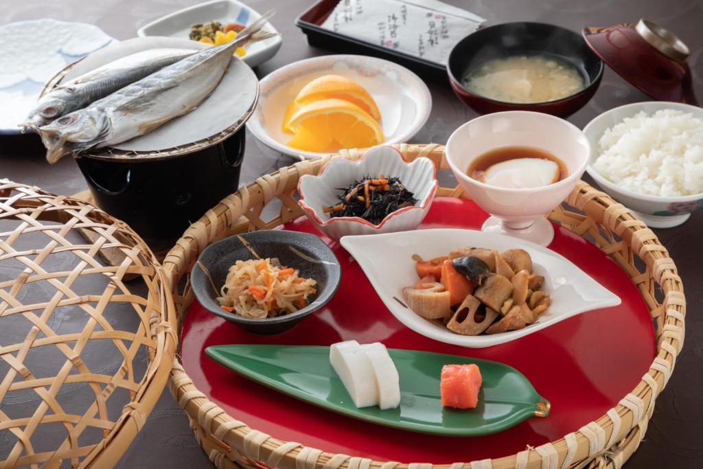 Setone Yunone No Yado Ukiha Traditional Japanese Breakfast