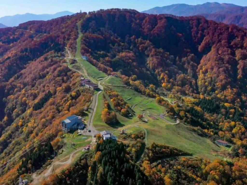 Shosenkaku Kagetsu Aerial View Mountains