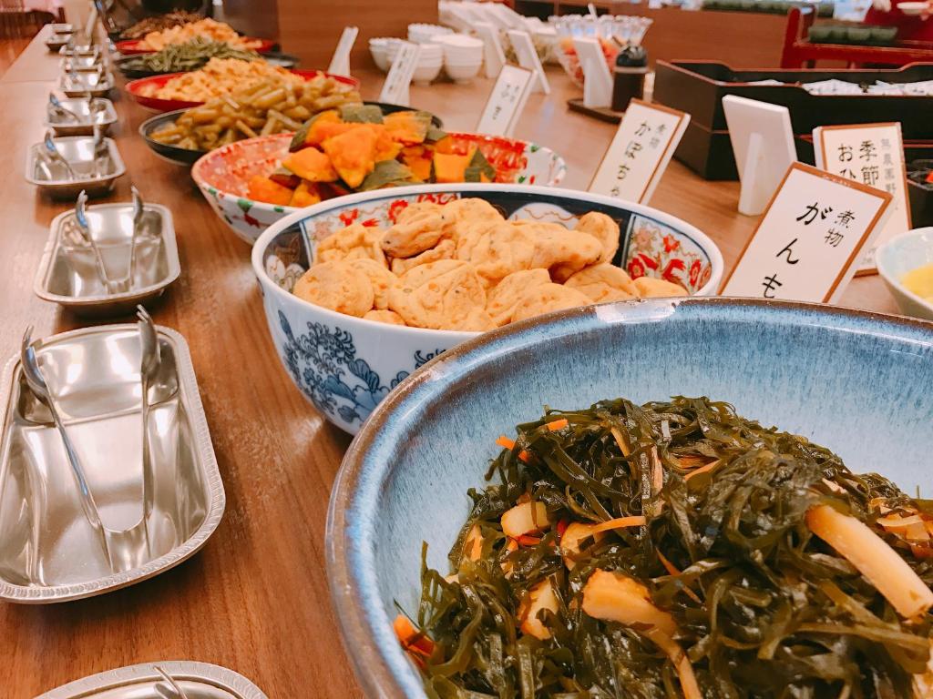 Takinoyu Hotel Buffet Food Display