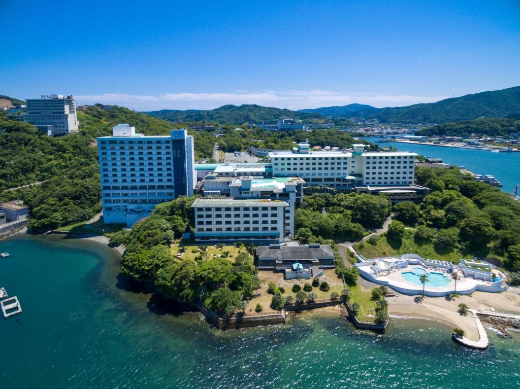 Toba Seaside Hotel Aerial View
