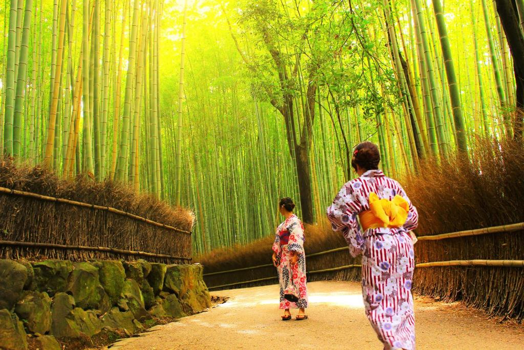 Togetsutei Bamboo Grove Kimono