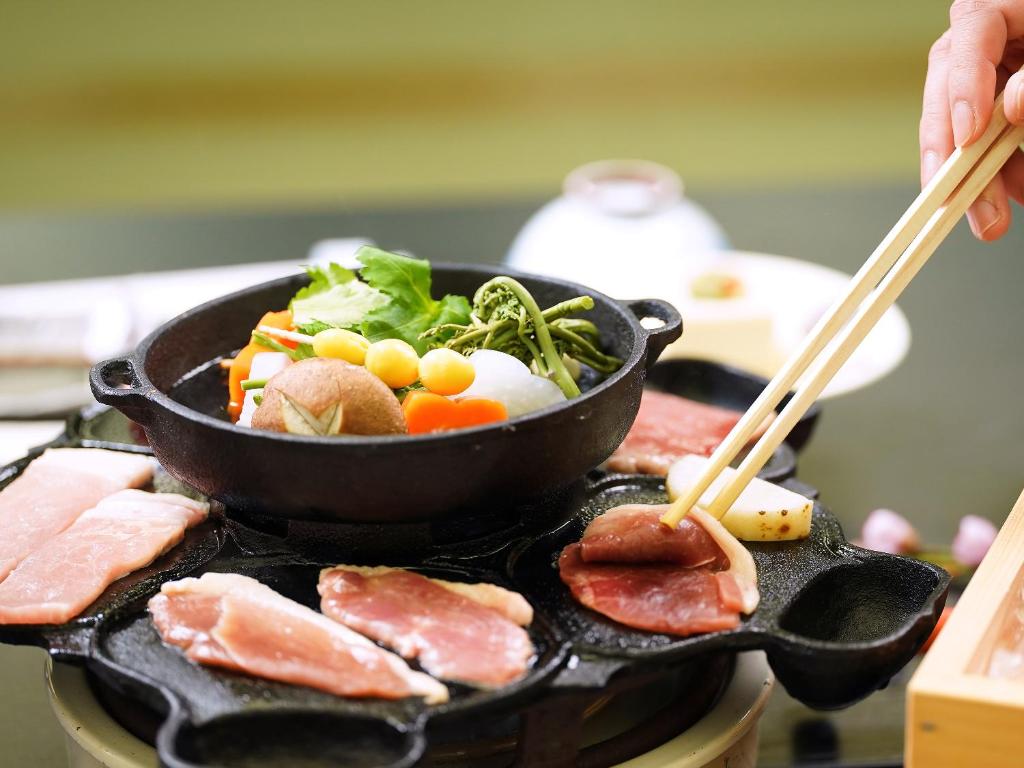 Tounomine Kanko Hotel Cooking Meat Vegetables