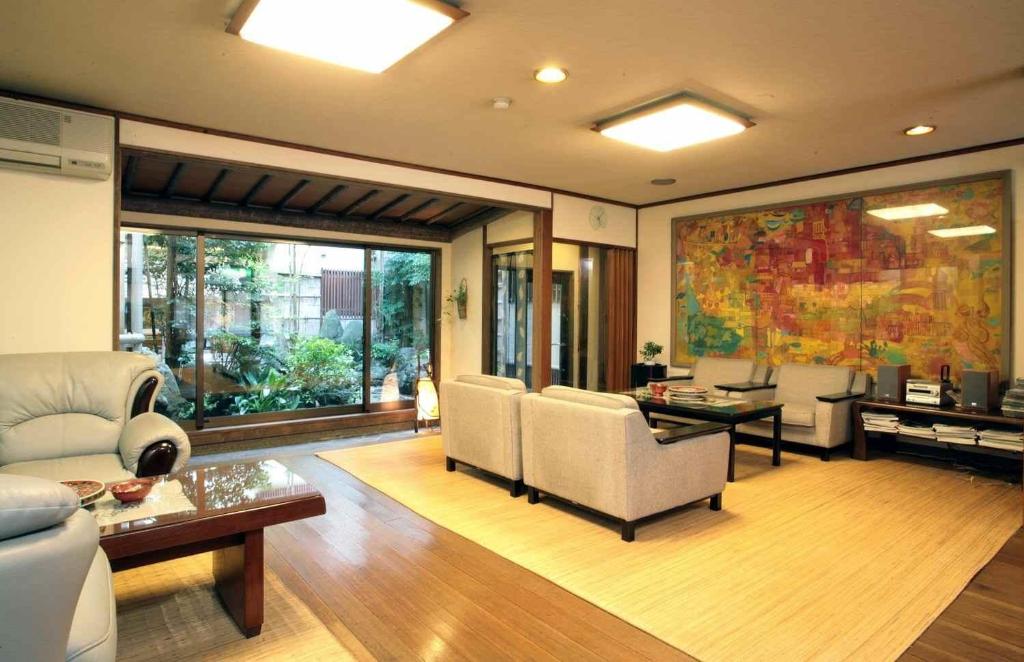 Tsutaya Ryokan Lounge Area