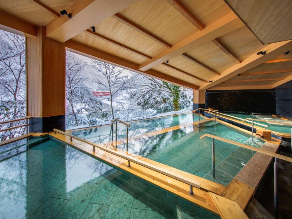 Unazuki Yamanoha Onsen Snowy View