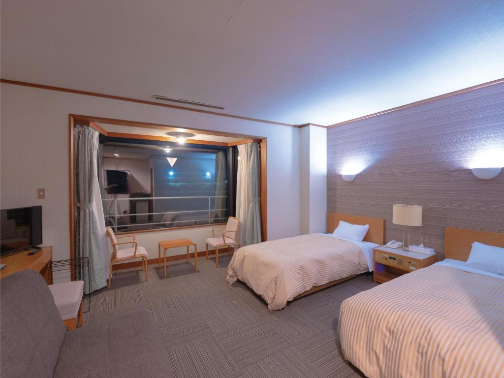 Villa Inawashiro Twin Bed Room