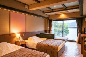 可欣赏窗外景色的客房双床