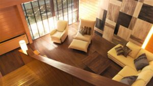 客房休息区的躺椅和沙发