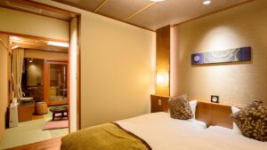 일본식 객실의 트윈 침대