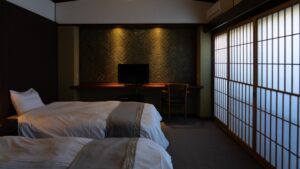和室のツインベッド