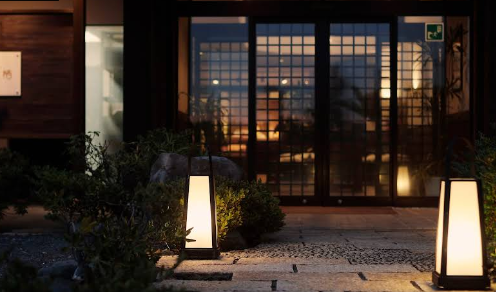 Akaneiro No Umi Arujisu Ryokan Entrance Night