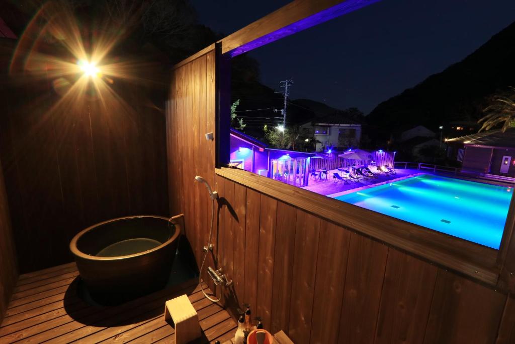 Amis Droles Open Air Bath Pool View