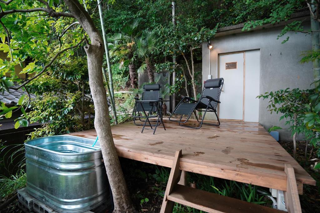 Atami Terrace Villa Sauna Onsen Outdoor Deck