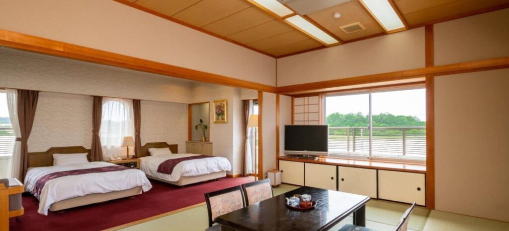 Awara Kitagata Onsen Hana Yurari Tatami Twin Room