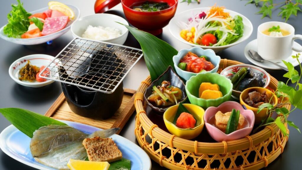 Beppu Onsen Hotel Sansenkaku Japanese Breakfast