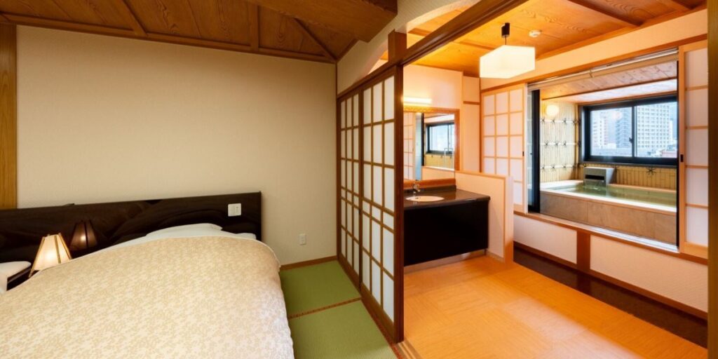 Beppu Onsen Hotel Sansenkaku Japanese Western Room