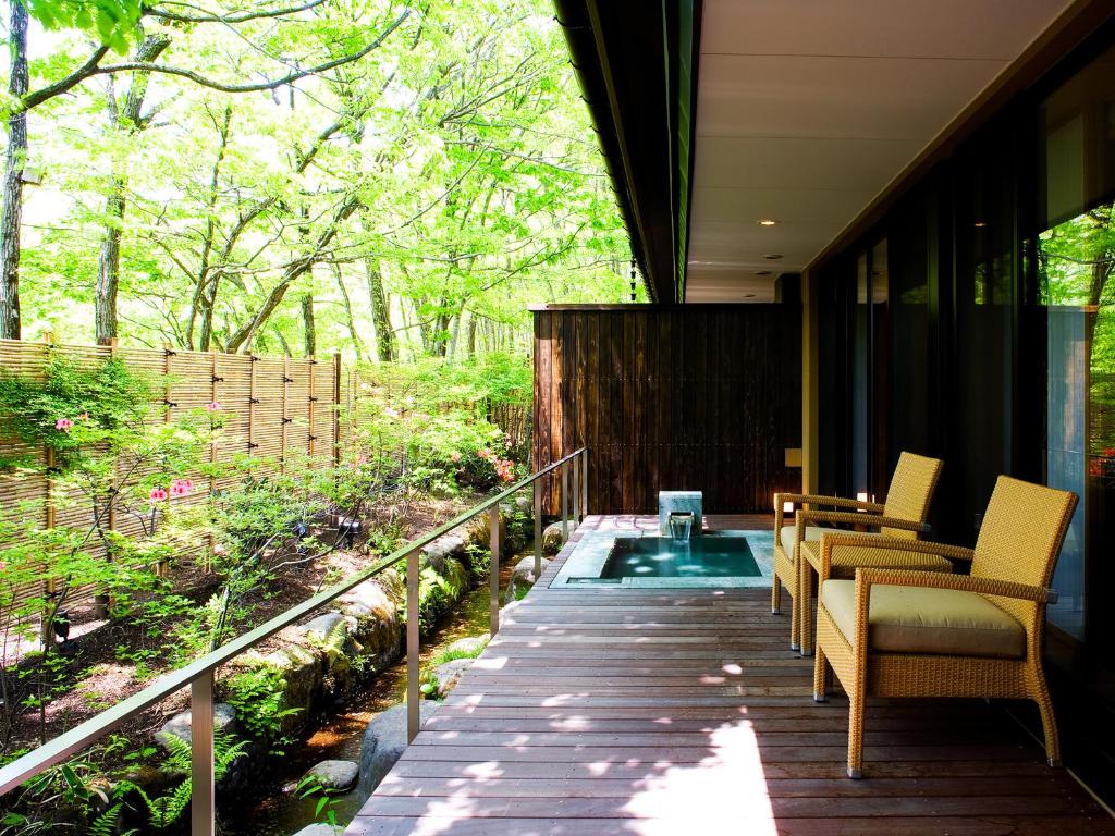 Chikusenso Mt Zao Onsen Resort Spa Private Open Air Bath