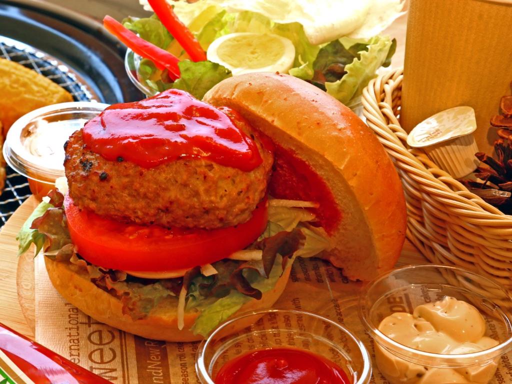 Daito Onsen Seatopia Hamburger Meal