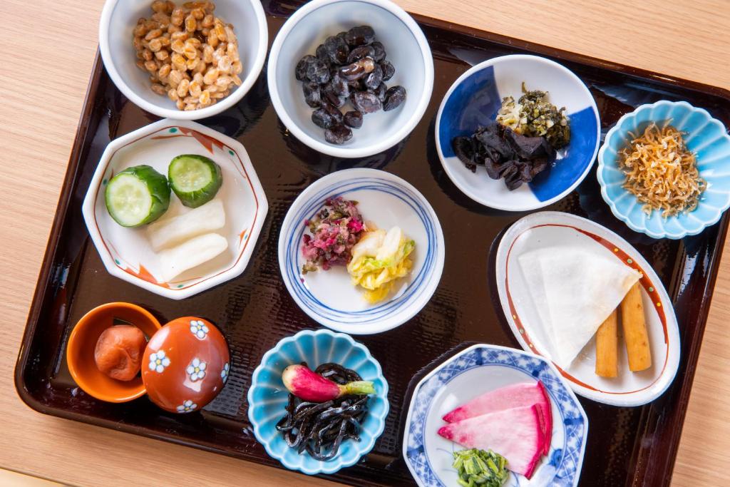 Dormy Inn Premium Kyoto Ekimae Japanese Breakfast Side Dishes
