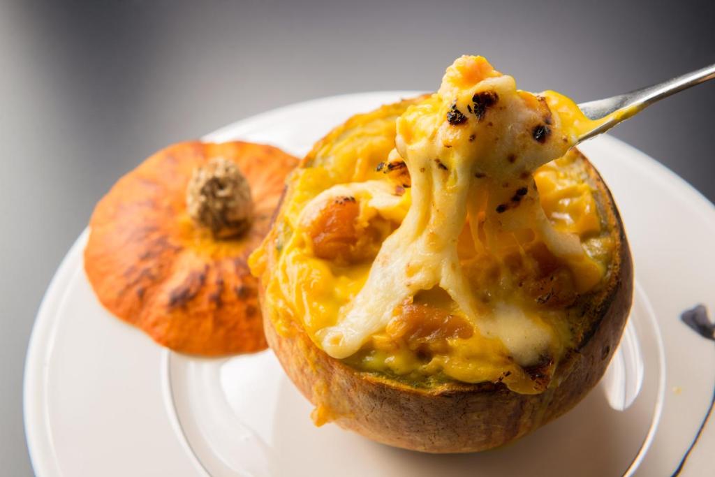 Echigo Nagano Onsen Rankeiso Cheesy Pumpkin Dish