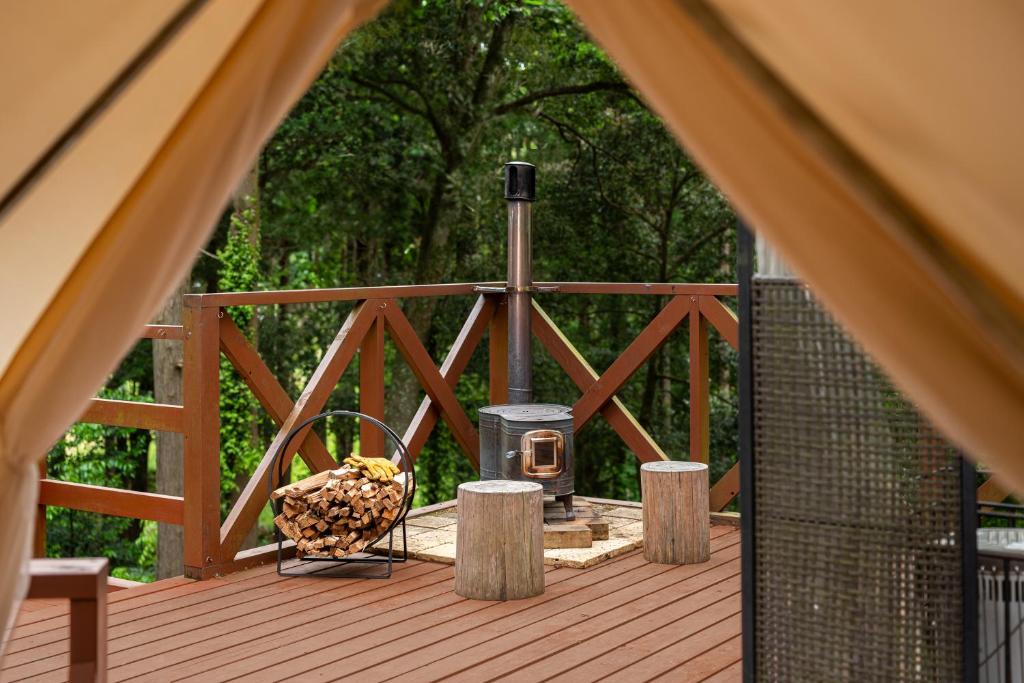 Farm Resort The Farm Forest Deck Wood Stove