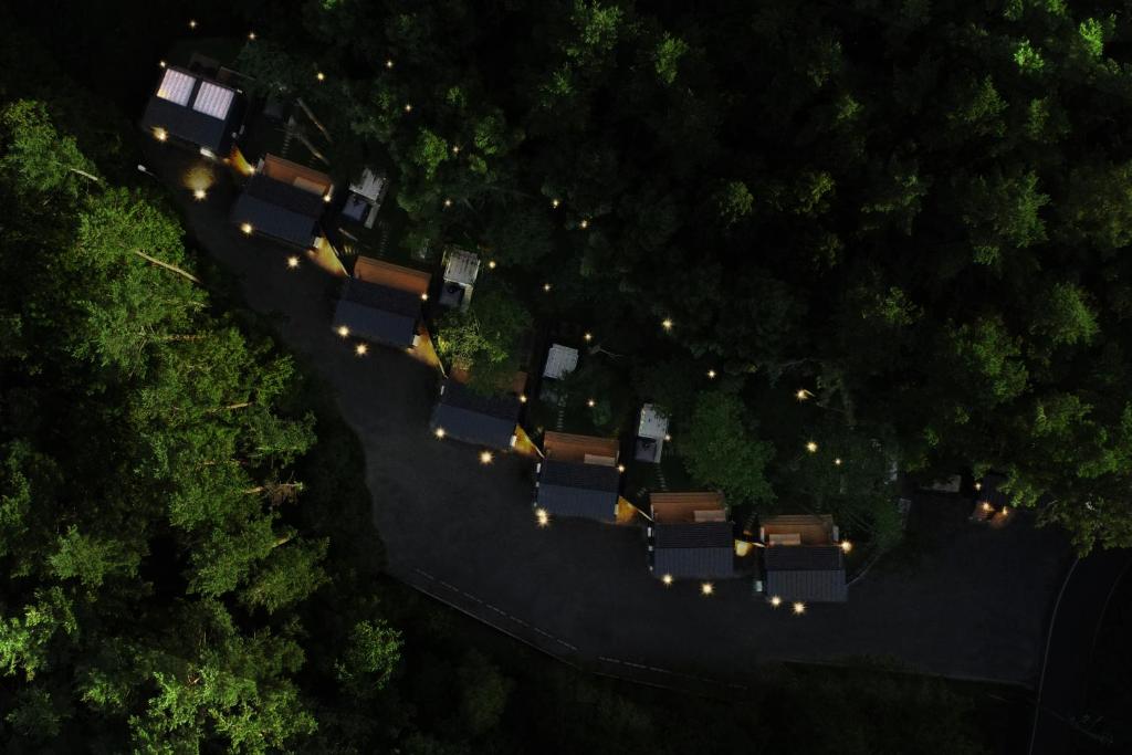 Fuji Fumoto Forest Hotspring Aerial Forest Cabins