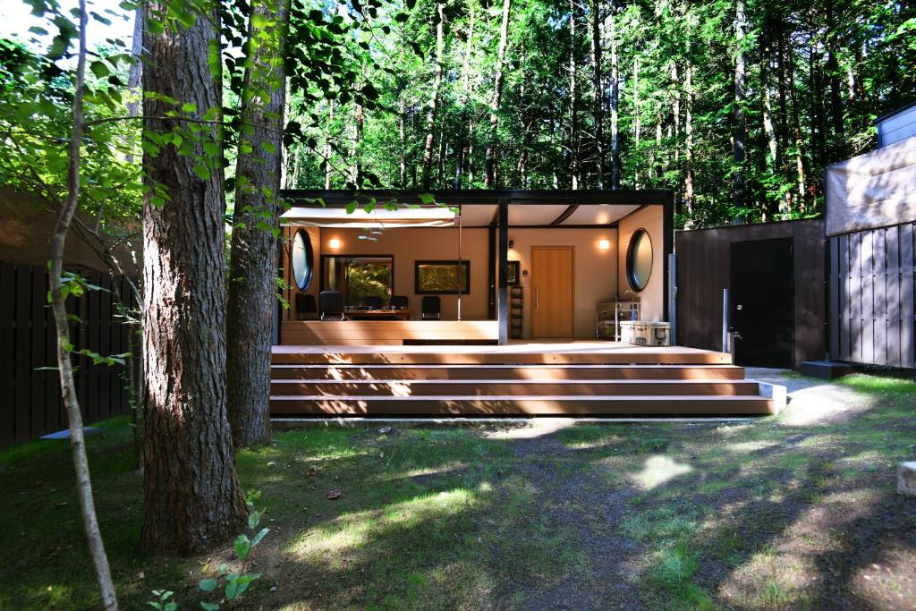 Fuji Fumoto Forest Hotspring Forest Cabin Exterior