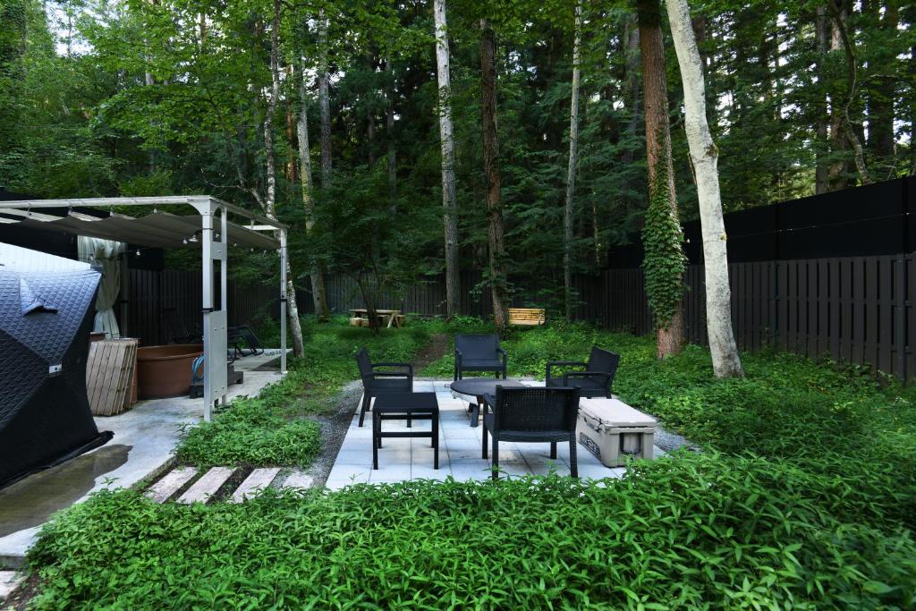 Fuji Fumoto Forest Hotspring Forest Garden Seating