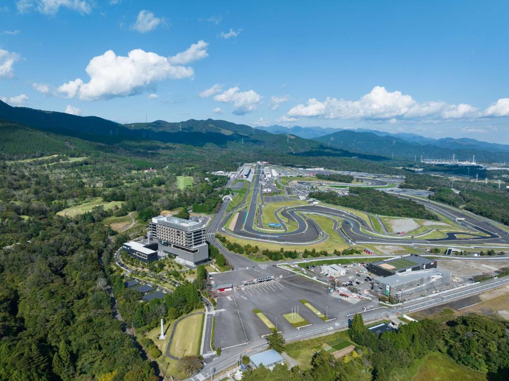 Fuji Speedway Hotel Race Track Aerial View